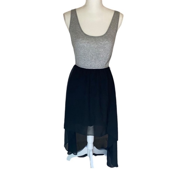 Goth Skull Dress High Low - Picture 3 of 6